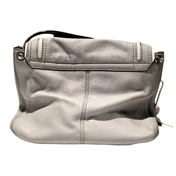 Kate Spade Leather Handbag Tassel Morter Pratt Street Rianne Neutral Gray White - Picture 4 of 12